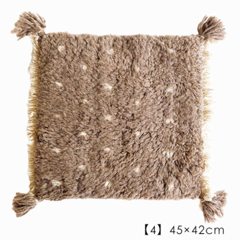 ブラウンベースのベニワレン　モロッコラグ　No.668 楽天市場】ウィルトン織マット 玄関マット BOHO ベニワレン 約40