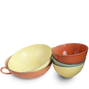 グスタフスベリ NATUR(ナチュール) ボウル17cm ハンドル付 オレンジ