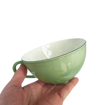 グスタフスベリ NATUR(ナチュール) ティーカップ＆ソーサー グリーン