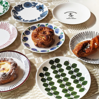 グスタフスベリ BLACK SALIX RED SALIX プレート 28cm GUSTAVSBERG グスタフスベリ プレート 28cm 食器 皿 未使用 グスタフ