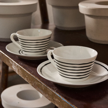 グスタフスベリ × リサ・ラーソン SIXTEN EDGE LINE プレート Φ18cm