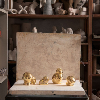 スクルツナ【Lisa Larson×SKULTUNA 】sittingLionリサ・ラーソン No