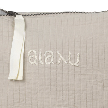 aiayu Pouch Double ポーチ Albicant ベージュ バッグ／ポーチ