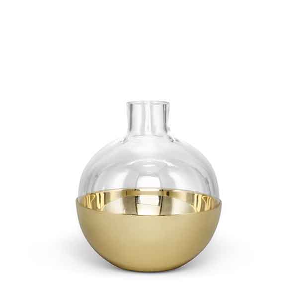 スクルツナ POMME フラワーベース＆キャンドルホルダーS Brass No. 651