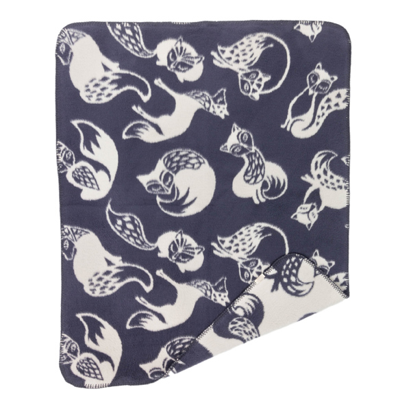 ファブラスグースFox tailブランケット120x150 グレー fabulous goose 