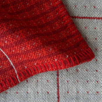 エレノア プリチャード ブランケット Akenfield レッド 140x160cm