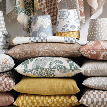 リトルファント クッション(中材込) 50×50cm Wild at heart テラコッタ