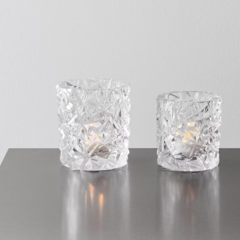 未使用　オレフォス　スクエア　キャンドルホルダー 北欧雑貨 オレフォス CARAT トール キャンドルホルダー M キャンドルホルダー