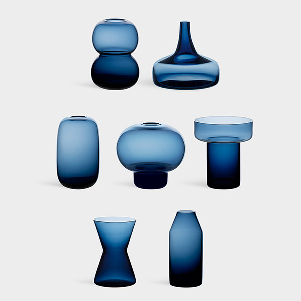 オレフォス Midsummer ミニフラワーベース midnight blue 7Pセット