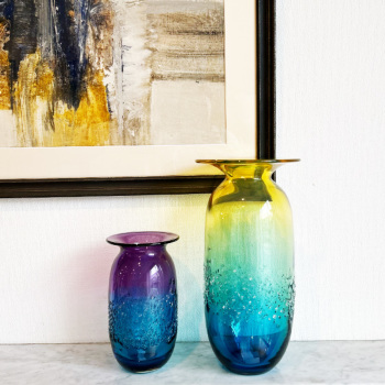 コスタボダ AURORA フラワーベース ブルーxヴァイオレット オブジェ