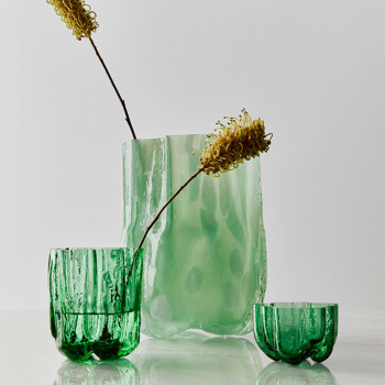 コスタ ボダ Crackle(クラックル) ミニベース 12cm グリーン フラワー