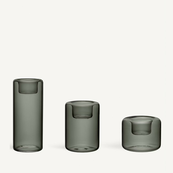 コスタ ボダ Happy キャンドルホルダー グレー 3Pセット オブジェ