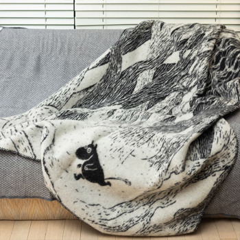 クリッパン ウール シングルブランケット ムーミン オン ザ ラン 130