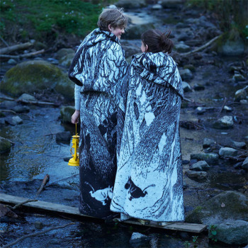 クリッパン ウール シングルブランケット ムーミン オン ザ ラン